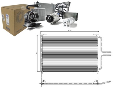 NISSENS KONDENSATORIUS KONDICIONAVIMO RENAULT AVANTIME ES 