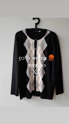 Sweter kardigan Your Sixth Sense XL 50% merino wool