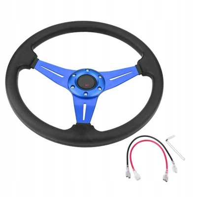 STEERING WHEEL WITH LEATHER PU STEERING WHEEL 350MM  