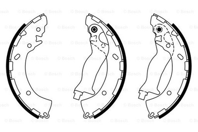 ZAPATAS DE TAMBOR DE FRENADO BOSCH 0 986 487 925 0986487925  