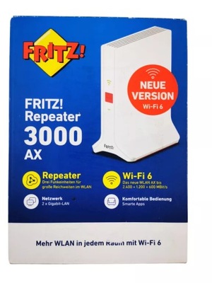 WZMACNIACZ SYGNAŁU WI-FI AVM FRITZ! REPEATER 3000 AX