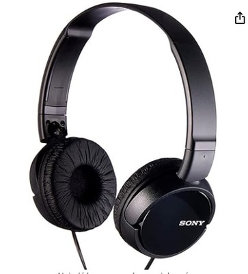 Sony Mdr-Zx110 Słuchawki Nauszne, Czarny, 1,2 m