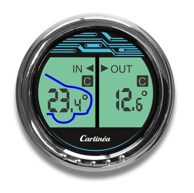 Carlinea 485004 Interior Exterior Thermometer 