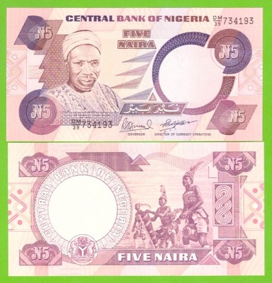 NIGERIA 5 NAIRA 1984/2000 P-24e(2) UNC