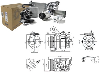 NISSENS КОМПРЕССОР КОНДИЦИОНЕРА MERCEDES C (C204) C