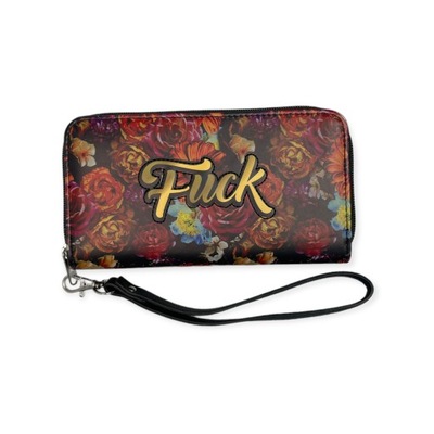 Pojemny portfel damski Floral Fuck Wallet