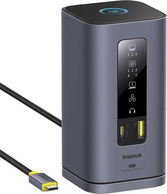 Stacja dokująca USB C 11 w 1 Baseus SpaceMate 4K 10Gbps USB-C/A 100W PD
