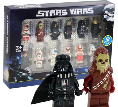 KLOCKI mini FIGURKI STARS WARS 12 sztuk MINIFIGURKI