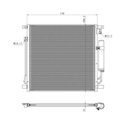 NRF 350502 КОНДЕНСАТОР, КОНДИЦИОНЕР