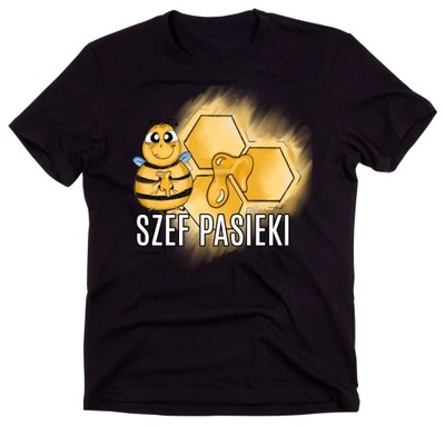 Koszulka dla pszczelarza Szef pasieki roz XXL