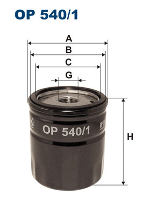 Фільтр оливи op540/1 filtron фото №1