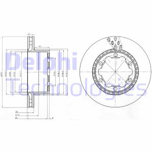 ДИСК ГАЛЬМІВНИЙ DELPHI BG9015