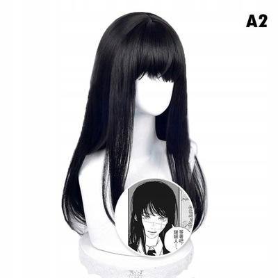 Długa peruka Chainsaw Man Mitaka Asa Wig Peruka