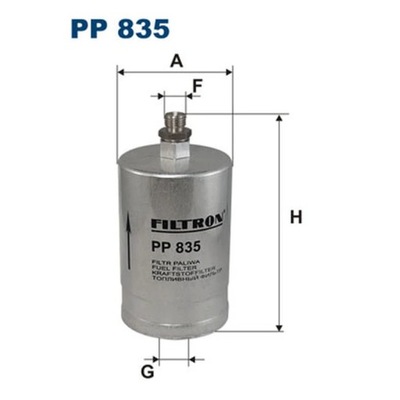 FILTRO COMBUSTIBLES FILTRON PP 835  