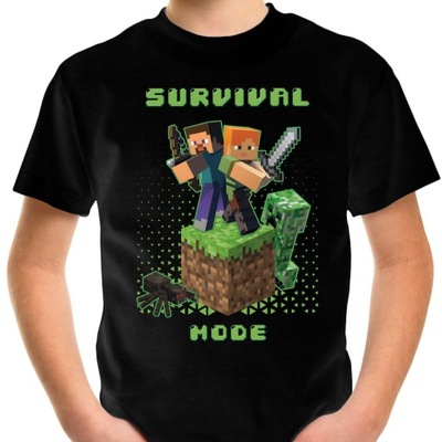 T-SHIRT KOSZULKA DLA DZIECKA MINECRAFT 140 SUPER JAKOŚĆ