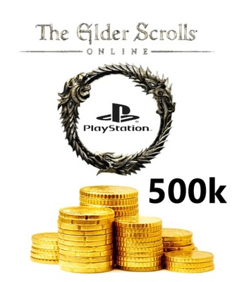 ELDER SCROLLS ONLINE ESO 500K GOLD ZLOTO EU PS