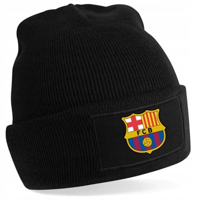 Czapka Zimowa FC Barcelona Beanie CZARNA Dziana