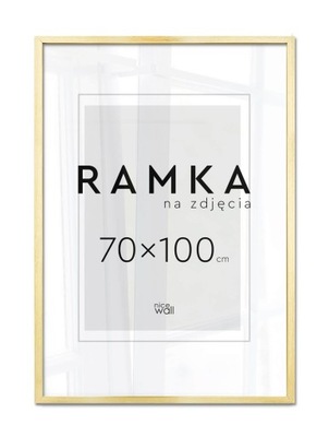 Ramka na zdjęcia B1 70x100 cm Złota Rama 100x70 cm