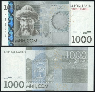 $ Kirgistan 1000 SOM P-29a 2010 UNC