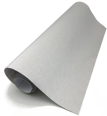 PELÍCULA ALUMINIO SZCZOTKOWANE OSCURO PLATEADA COLOR GRIS METALLIC 1,52X50CM  