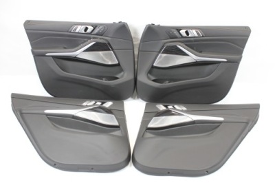 Обшивки дверь с подогревом merino schwarz vasw bowers wilkins bmw g07 x7 фото №1