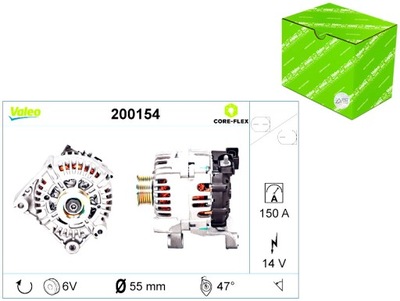 ALTERNADOR VALEO TRUCK 200154 BMW 1 E87 3 E90 3 E91 3 E92 3 E93 5 E60  