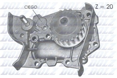 DOLZ R214 НАСОС ВОДИ RENAULT MEGANE