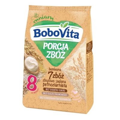 BOBOVITA Kaszka Zbożowo Jaglana 7 Zbóż 8 m+ 170 g