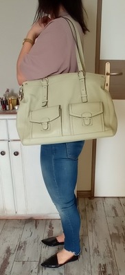 KESSLORD PARIS 165euro TOTE HANDBAG MIĘTOWA SKÓRA