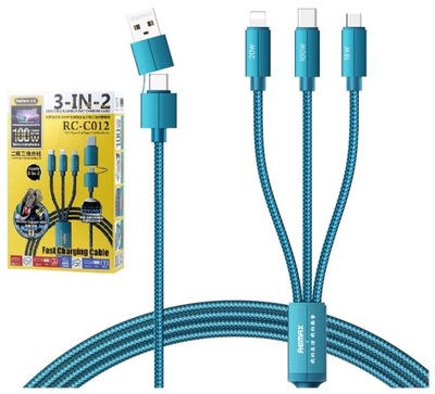 Kabel Remax USB USB-C do Micro USB Lightning USB-C