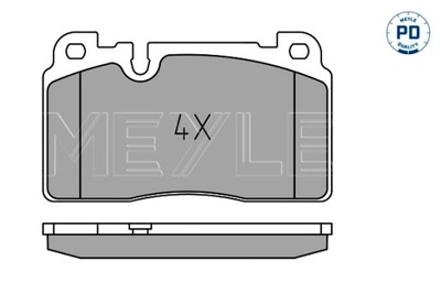 MEYLE КОЛОДКИ ТОРМОЗНЫЕ ПЕРЕД AUDI A6 C7 A7 Q5 PORSCHE MACAN 1.8-3.6