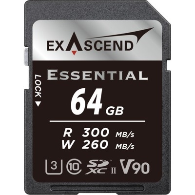 Karta pamięci Exascend Essential UHS-II V90 64GB 300/260 MB/s