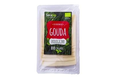 Ser dojrzewający Gouda w plastrach BIO 125 g SERABIO