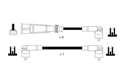NGK JUEGO TUBOS DE ENCENDIDO VW POLO 3 1.0 10.94-10.99  