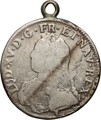 #B11# Francja, Ludwik XV, ecu 1727, Rennes