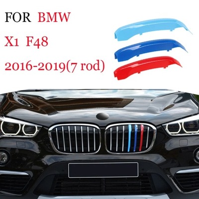 3PCS Car Grille Strip Trim For BMW X1 X2 X3 X4 X5 X6 X7 Z4 E84 F48 F~53057 фото