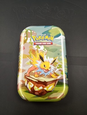 Pusta puszka Pokemon TCG: S&V - Prismatic Evolutions - Jolteon Mini Tin