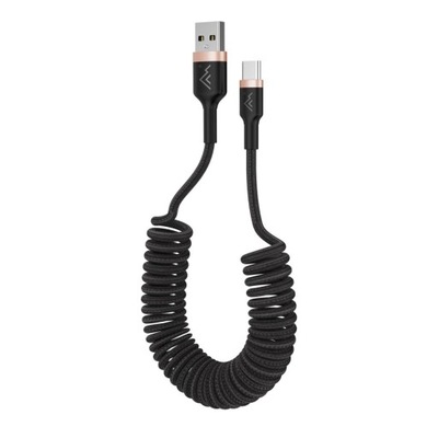 Kabel spiralny USB A - USB C 2.0 1,5m Montis