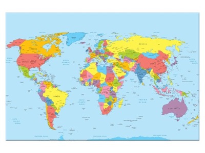 Obraz Mapa Mapa świata 120x80 mapa świata