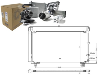 Nissens 940572 конденсатор, кондиционер фото №1