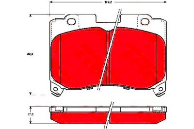 TRW КОЛОДКИ ГАЛЬМІВНІ TOYOTA CELICA SUPRA 2.0/3.0 0