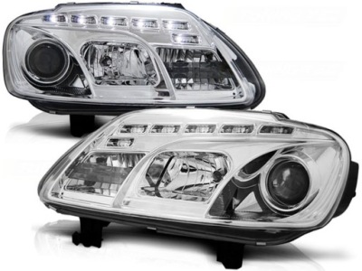 Ліхтарі  vw touran 1 1t caddy 03-06r daylight led chr фото №1