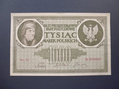 B1022. 1000 Marek Polskich 1919 Seria AC.