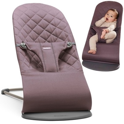 BABYBJORN BLISS LEŻACZEK FOTELIK PURPUROWY 2w1