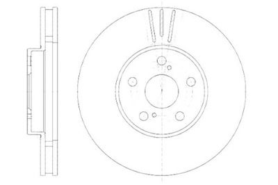 Remsa тормозные диски тормозные 2szt toyota avensis 2.0 vvt фото №1