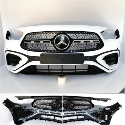 Mercedes gla h247 amg lift mopf 23- бампер перед + решітка радіатора ґрати напрямні фото №1