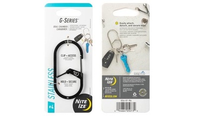 Nite Ize G-Series Dual Chamber Carabiner 4 Czarny