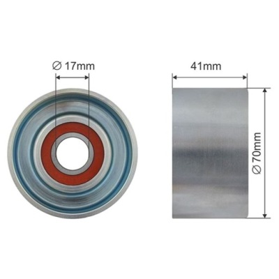 Ролик натяжителя ремень micro toyota land cruiser 200 4.5d 2007- фото №1