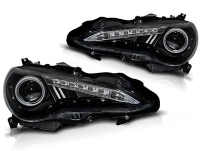 Лампы передние ксенон d4s фары led drl black do toyota gt86 12-16 фото №1