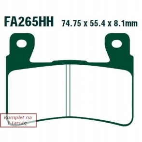КОЛОДКИ ТОРМОЗНЫЕ EBC EPFA265HH